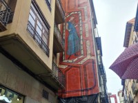 Los presupuestos participativos financian el mural pintado en el Tozal